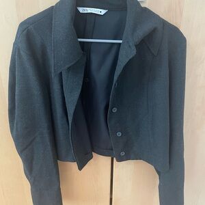 Zara Women's Charcoal Gray Blazer